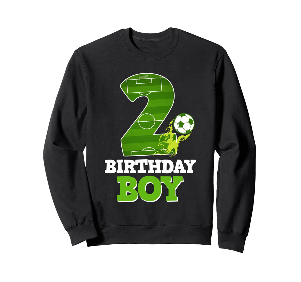 Happy 2Nd Birthday Soccer Lover 2 Sweatshirt - Custom Art Print for Adults