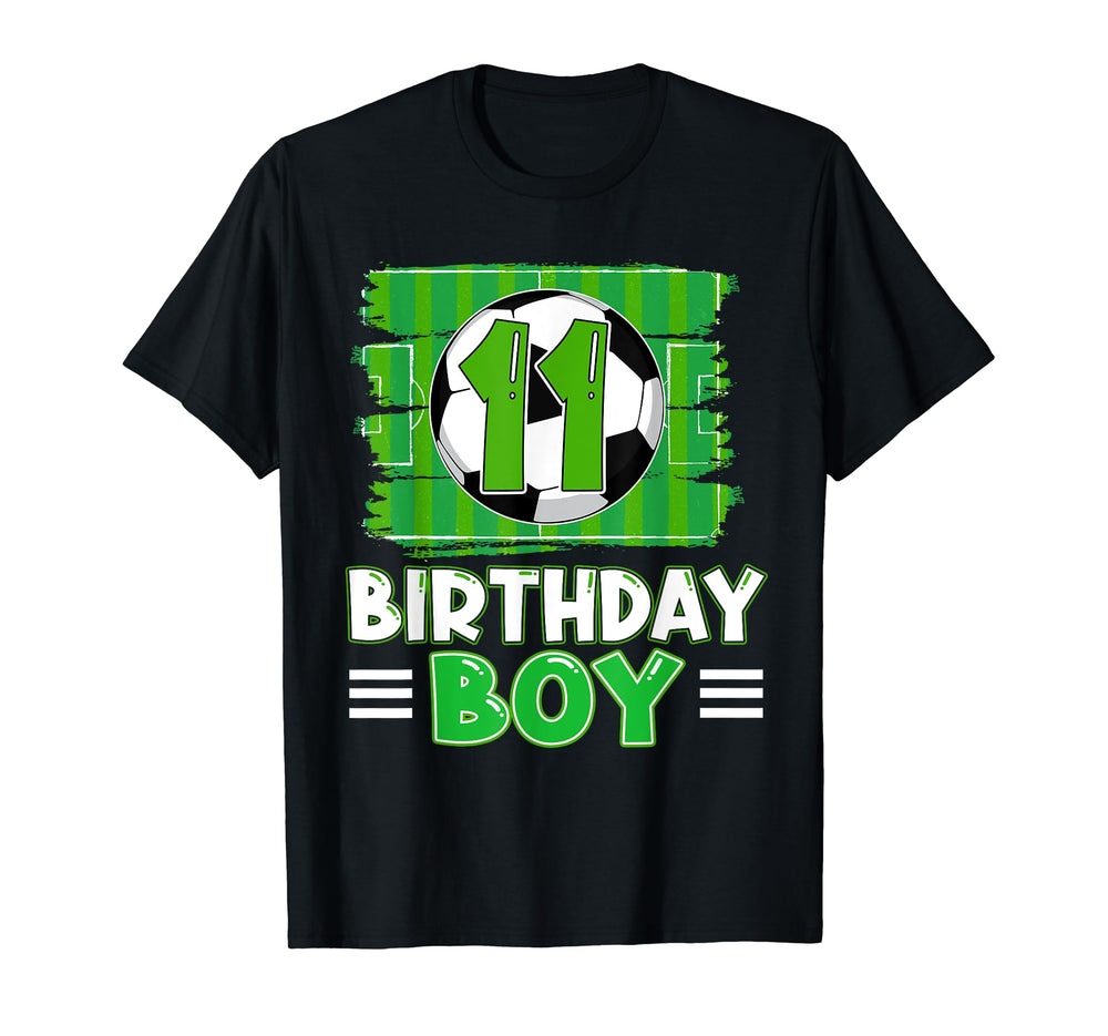 11 Year Old Birthday Soccer 11Th Party T-Shirt - Custom Art Print Unisex