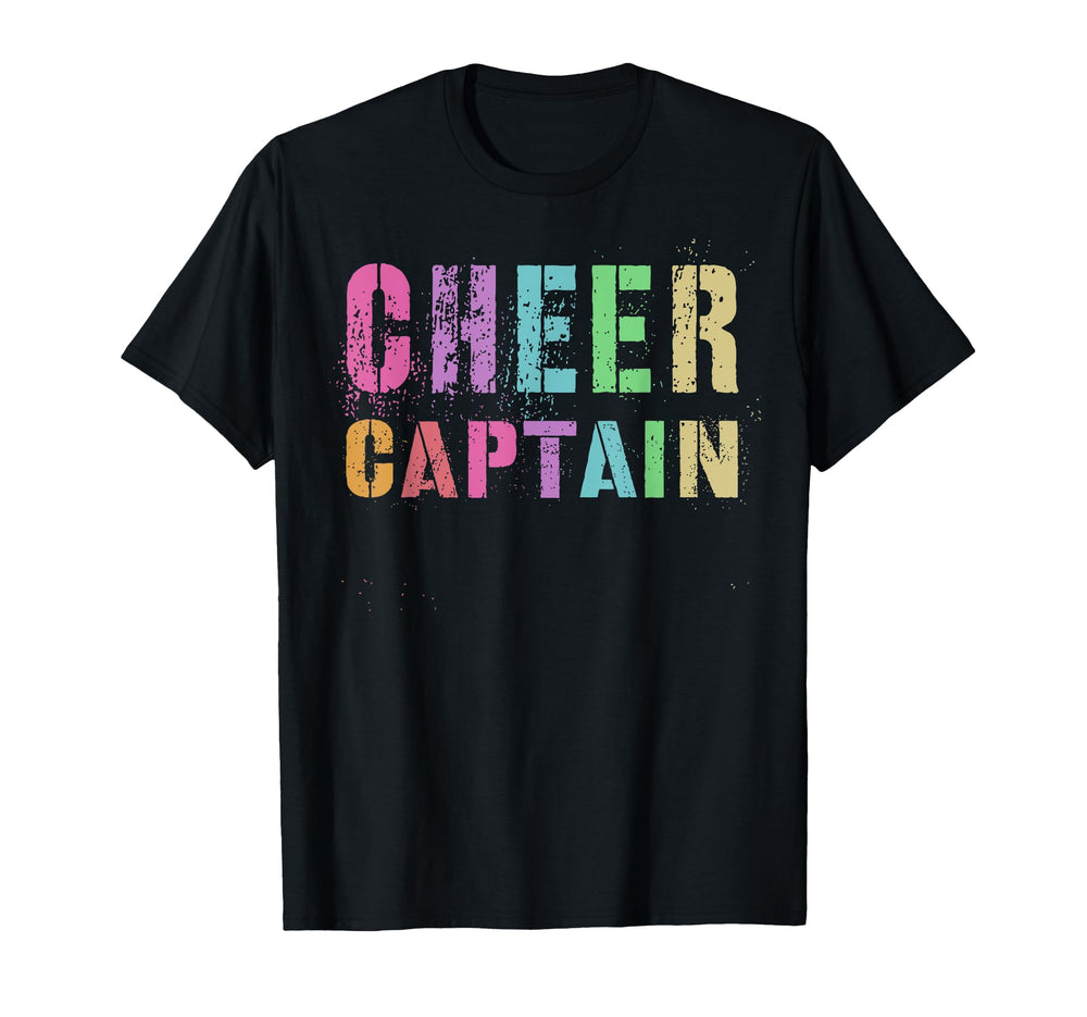 Cheer Captain Cheerleading Team T-Shirt - Unique Graphic Unisex