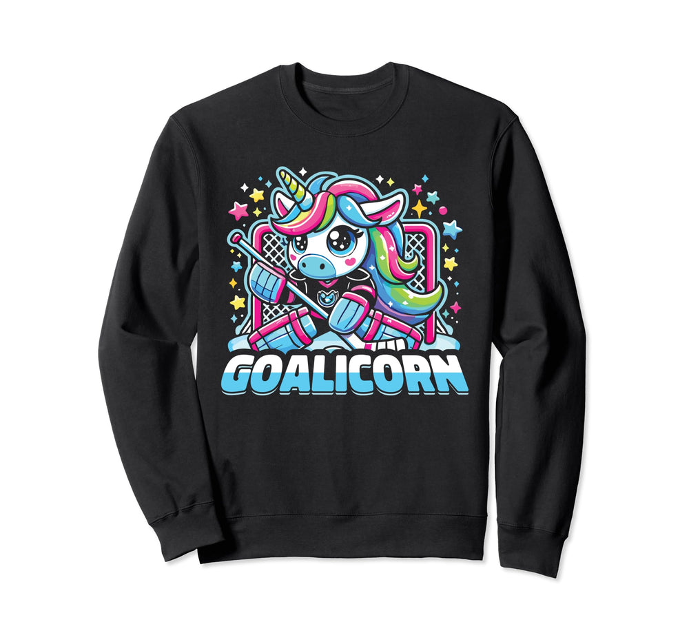 Goalicorn Ice Hockey Goalie Sweatshirt - Fun Novelty Design Men Women