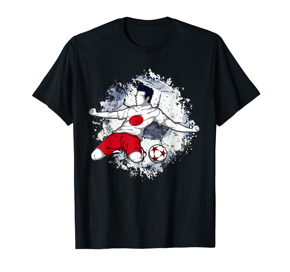 Japan Soccer Japanese National Flag T-Shirt - Fun Novelty Design Men Women
