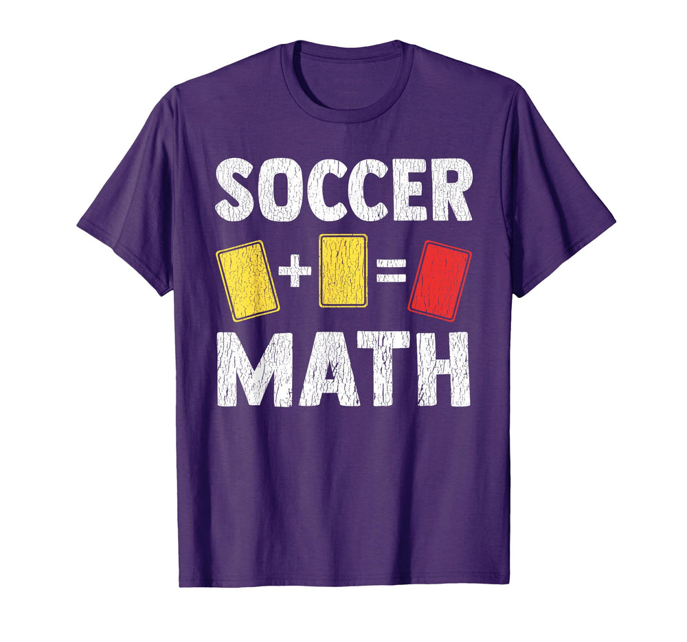 Funny Soccer Math Two Yellow Cards Is T-Shirt - Trendy Graphic Men Women