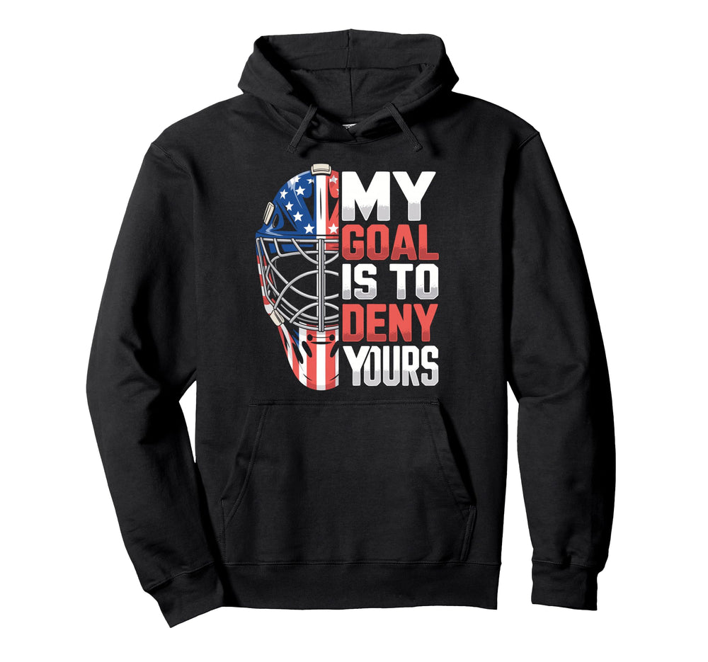 Ice Hockey Goalkeeper Mask Goalie Hockey Hoodie - Novelty Apparel Men Women