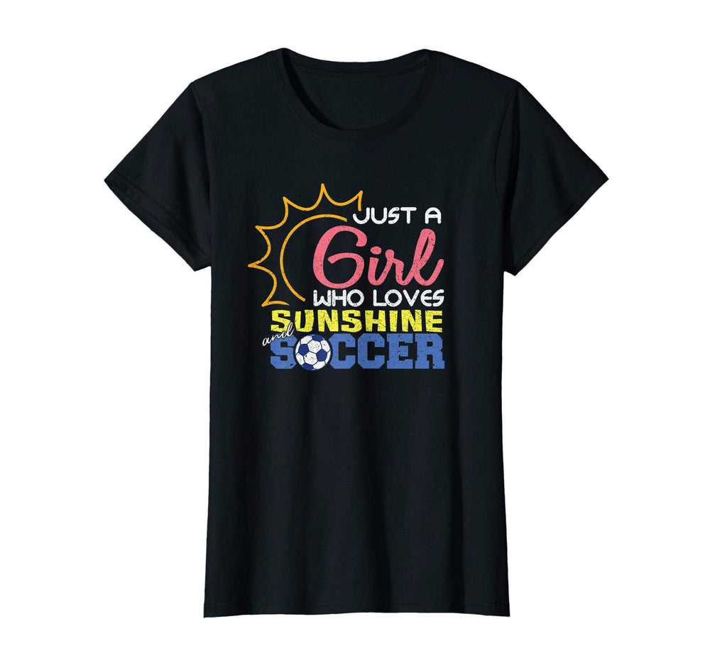 Just Who Loves Sunshine And Soccer T-Shirt - Graphic Print Men Women