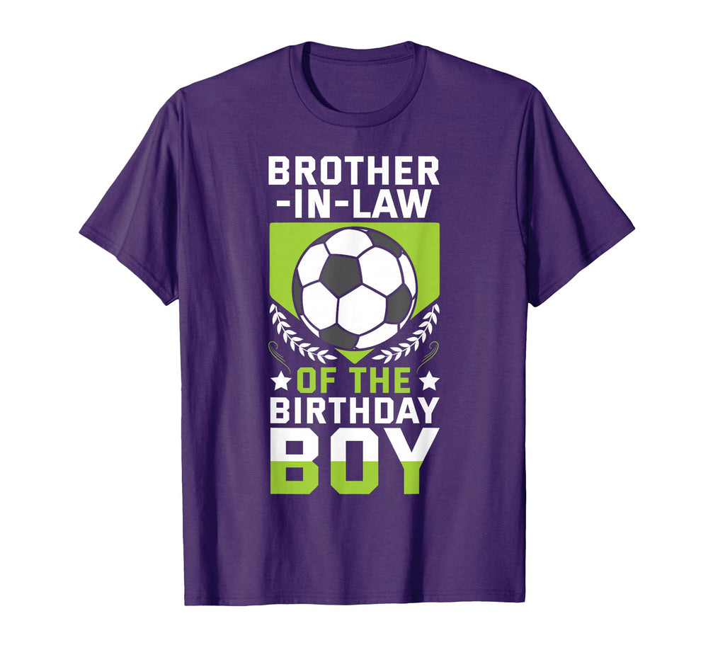 Brother Law Birthday Soccer Player T-Shirt - Novelty Apparel Men Women