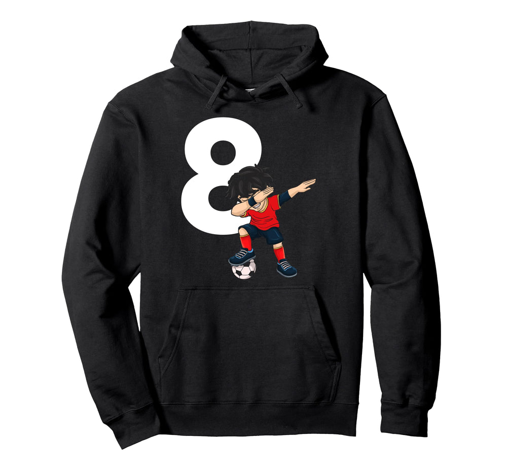 8 Soccer Birthday Gift Soccer Fan Sports Hoodie - Unique Graphic Unisex