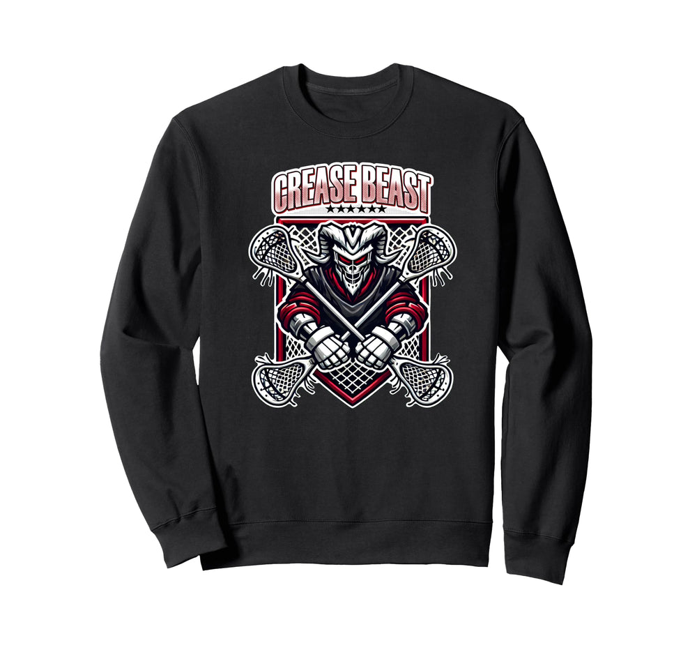 Lacrosse Goalkeeper Crease Beast Sweatshirt - Fun Novelty Design Men Women