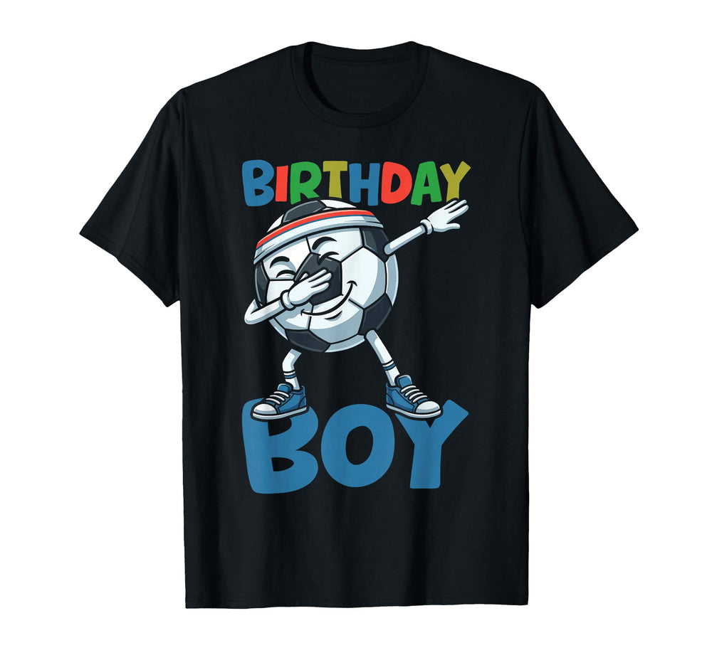 Soccer Birthday Dabbing Soccer Ball T-Shirt - Unique Graphic for Adults