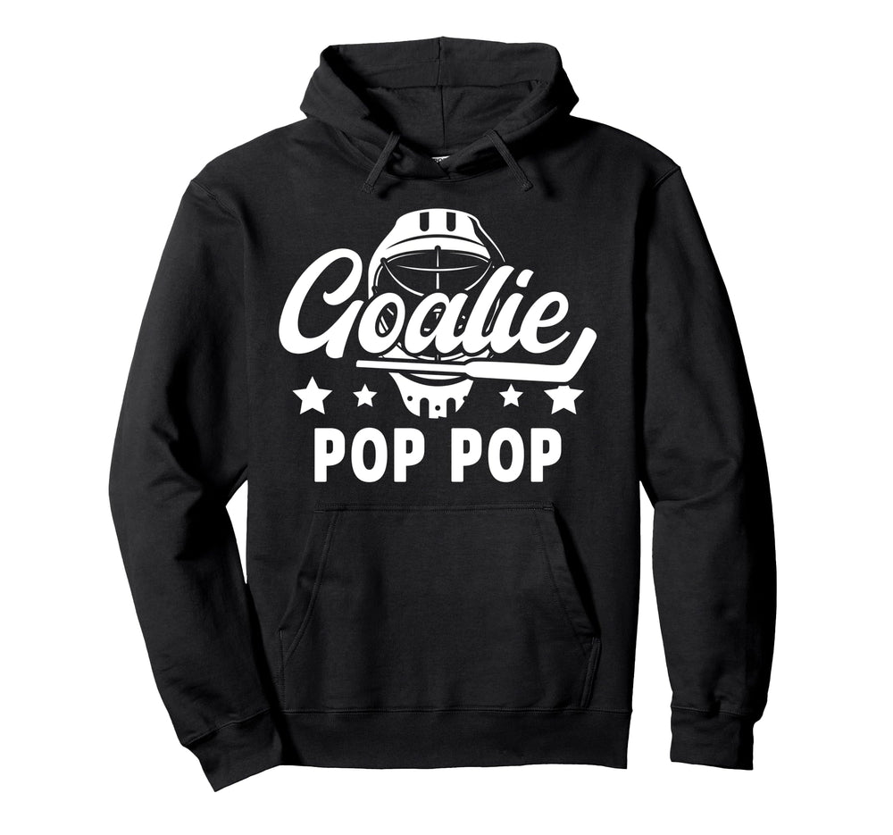 Hockey Goalie Pop Pop Ice Hockey Hoodie - Unique Graphic for Adults