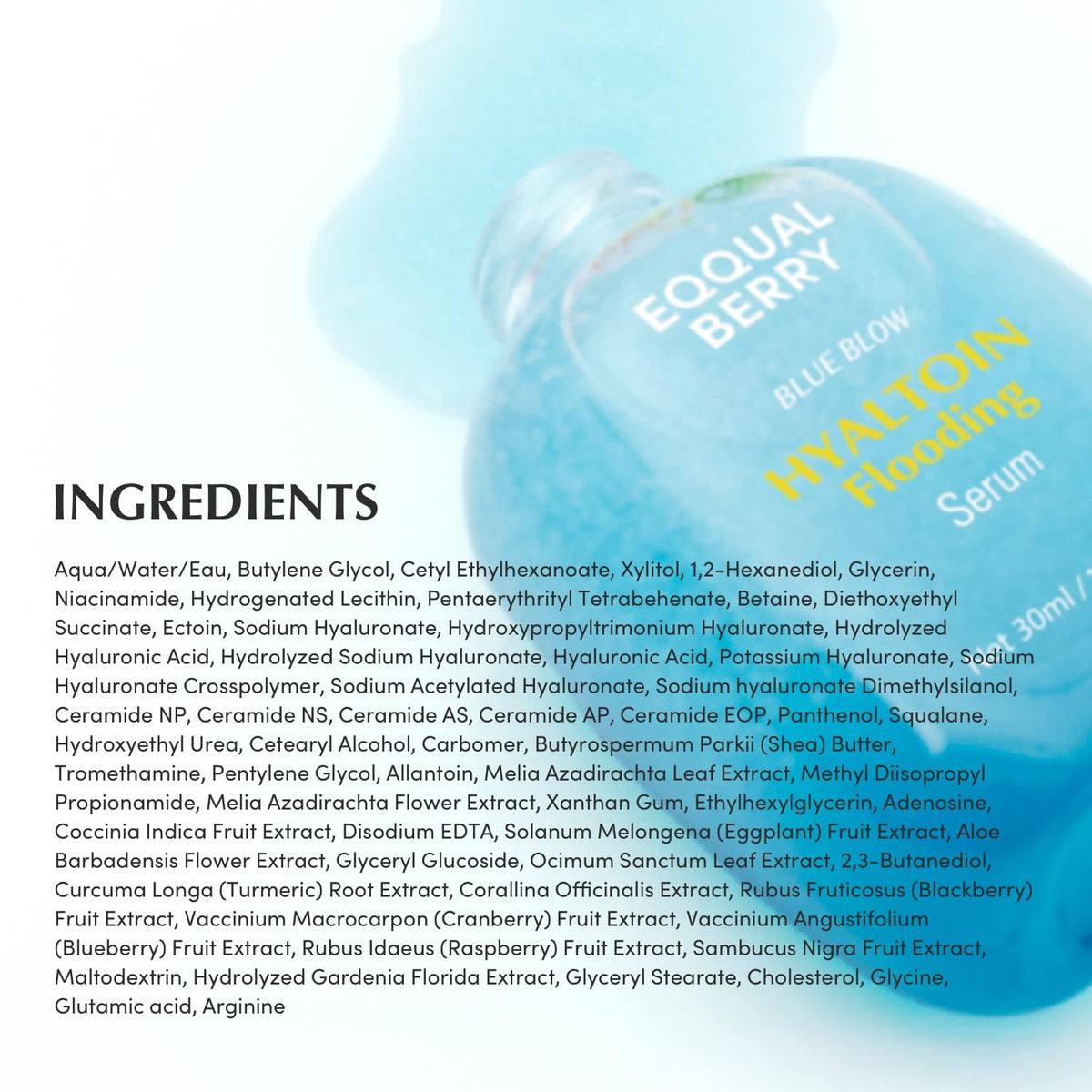 EQQUALBERRY Hyaltoin Flooding Serum - Snipetell