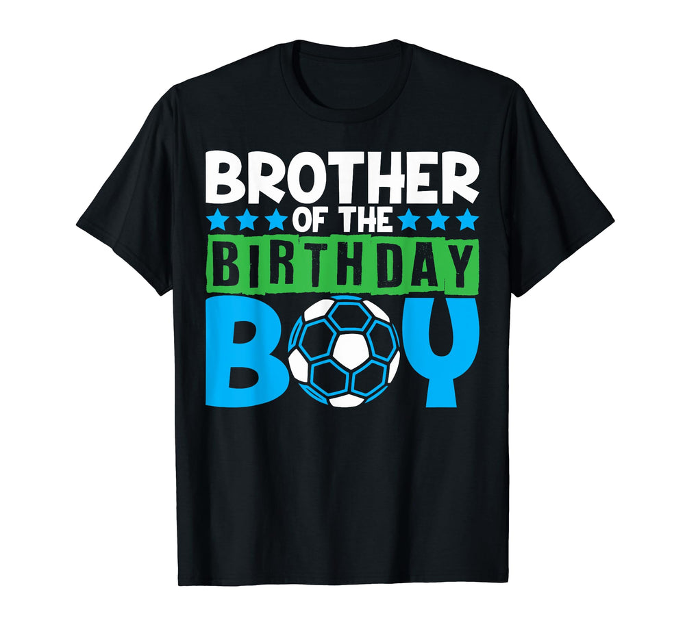 Soccer Birthday Party Brother T-Shirt - Aesthetic Graphic for Adults