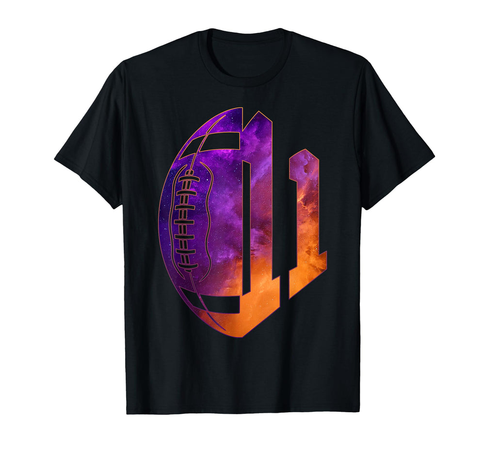 Number 11 Years Football 11Th Birthday T-Shirt - Aesthetic Graphic Unisex