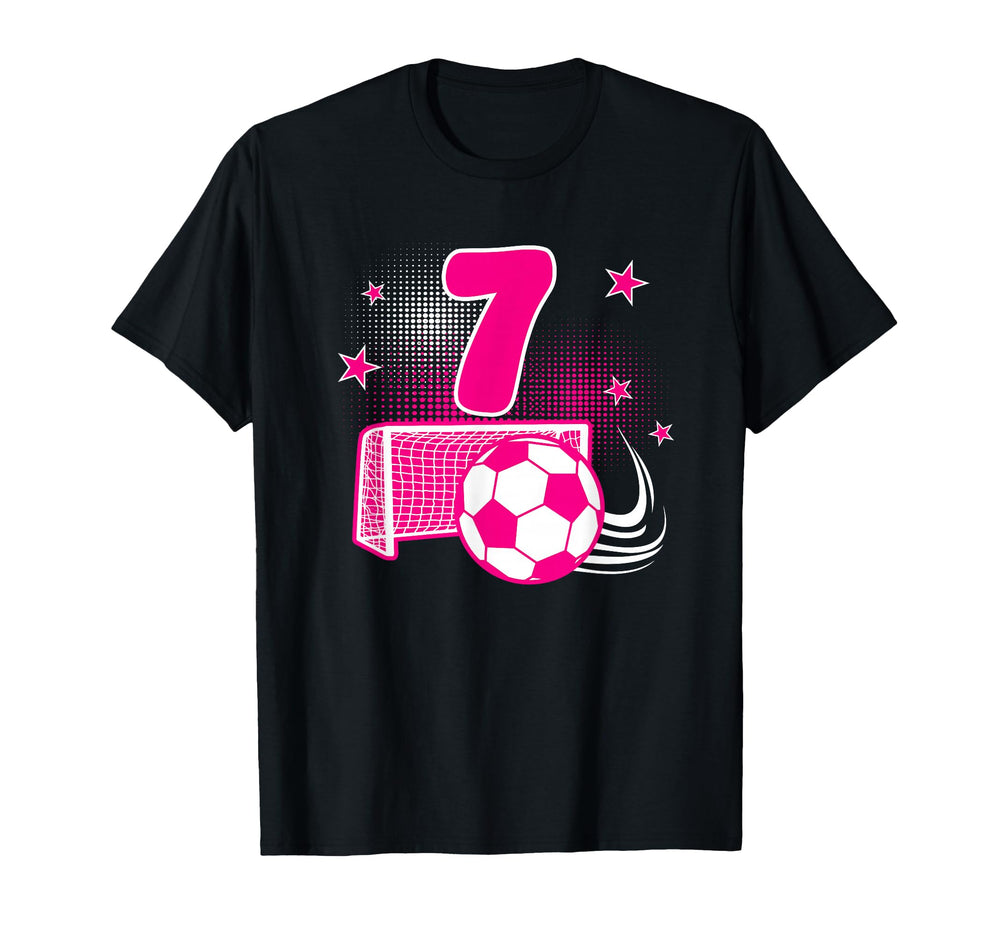 7 Years Old Birthday 7Th Soccer T-Shirt - Streetwear Style Men Women