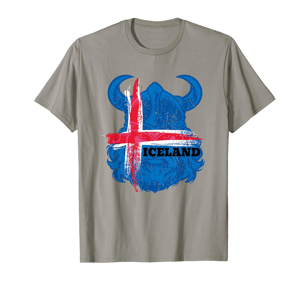 Iceland Flag Soccer Icelandic T-Shirt - Streetwear Style for Adults