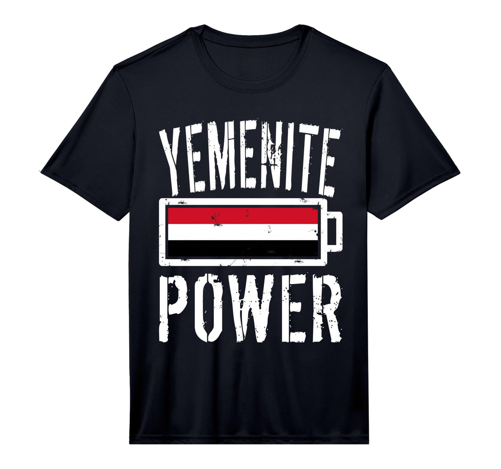 Yemen Flag Yemenite Power Battery T-Shirt - Aesthetic Graphic Men Women