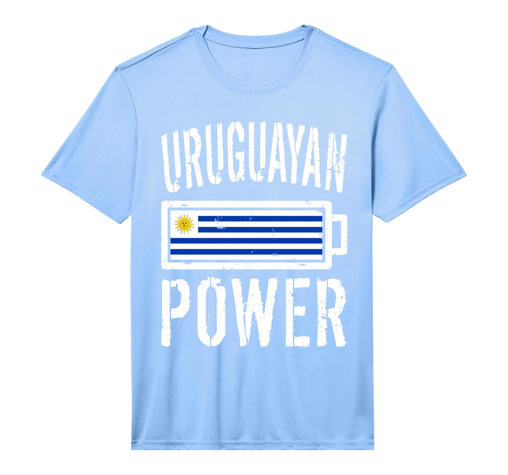 Uruguay Flag Uruguayan Power Battery T-Shirt - Casual Everyday Wear Unisex