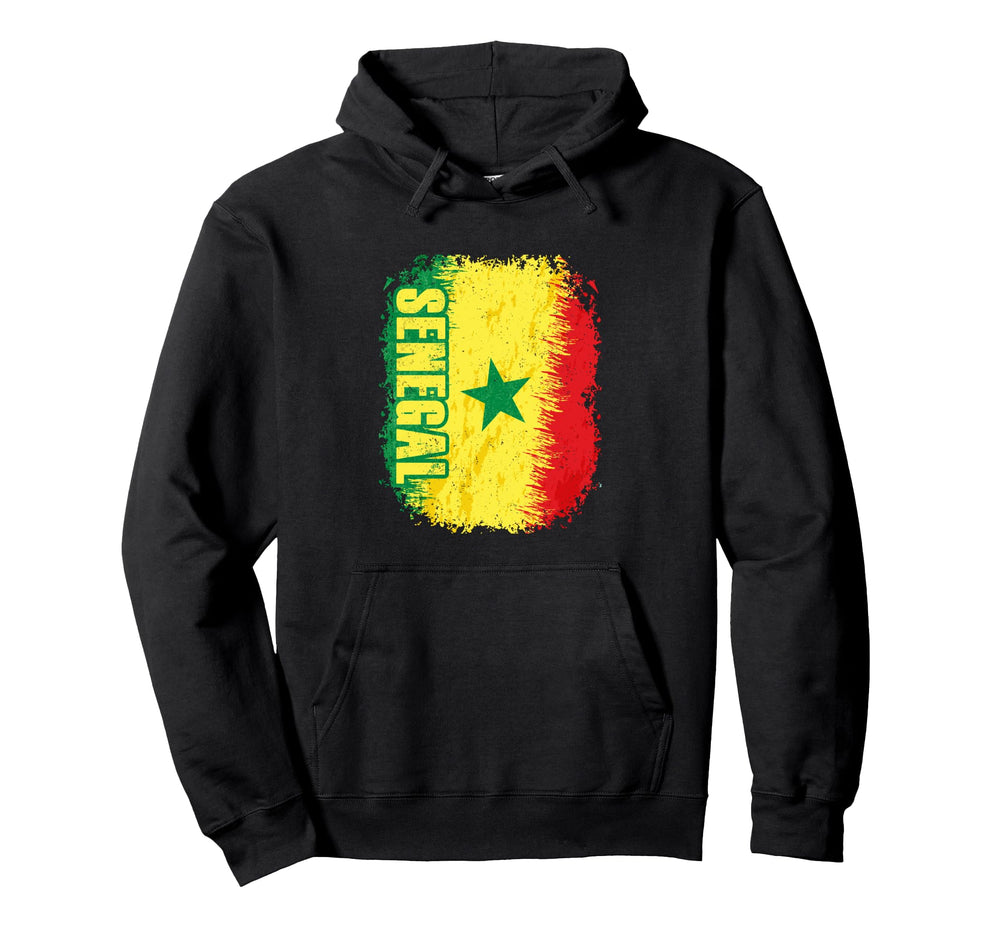 Senegal Flag Football Fan Soccer Team Hoodie - Unique Graphic for Adults