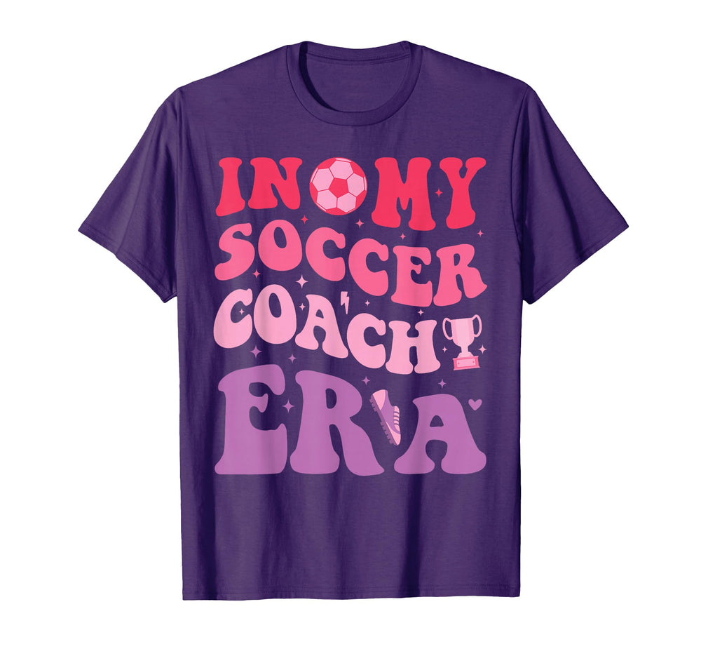 Groovy My Soccer Coach Era Soccer T-Shirt - Streetwear Style for Adults