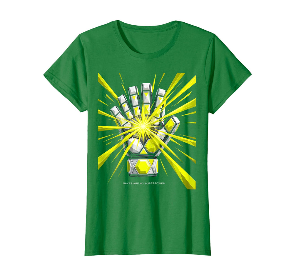 Saves Are My Superpower Goalie T-Shirt - Novelty Apparel Men Women