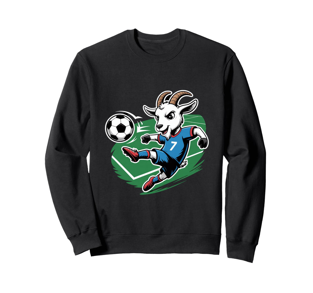 Football Goat Striker Number 7 Sweatshirt - Aesthetic Graphic Men Women