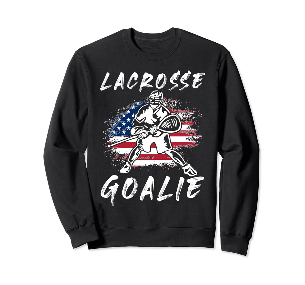 Lacrosse Goalie Lacrosse Player Sweatshirt - Custom Art Print Unisex