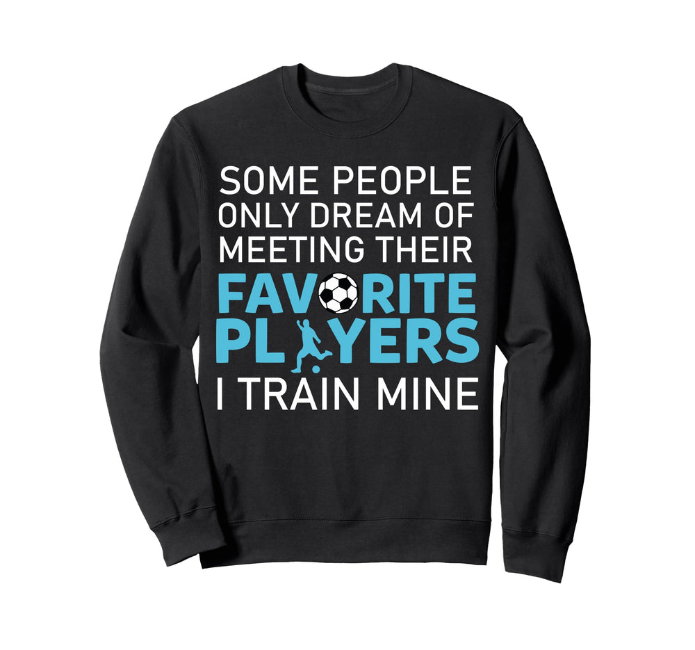 Funny Soccer Coach Trainer Team Sweatshirt - Minimalist Print Unisex