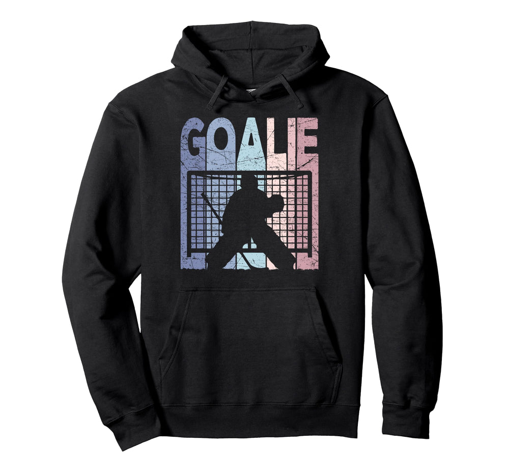 Ice Hockey Goalie Ice Hockey Hoodie - Minimalist Print for Adults
