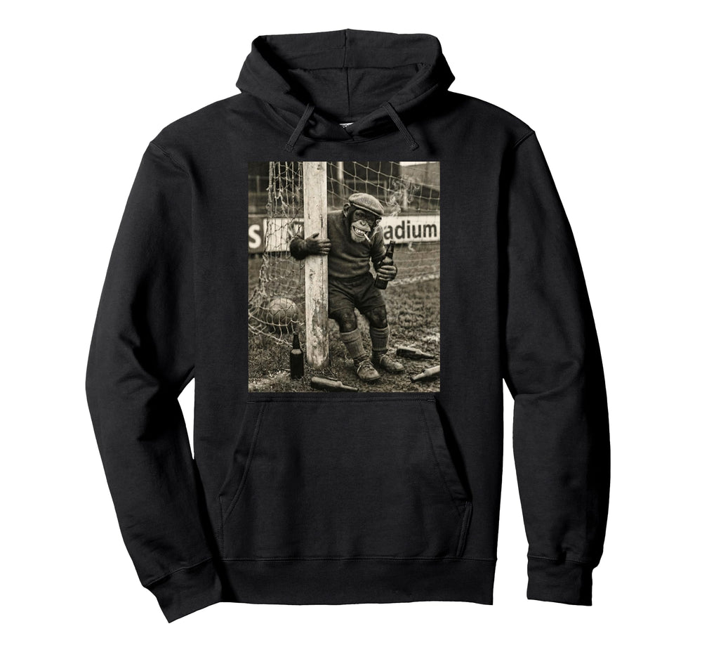 Beer Drinking Smoking Pub Soccer Hoodie - Fun Novelty Design Men Women