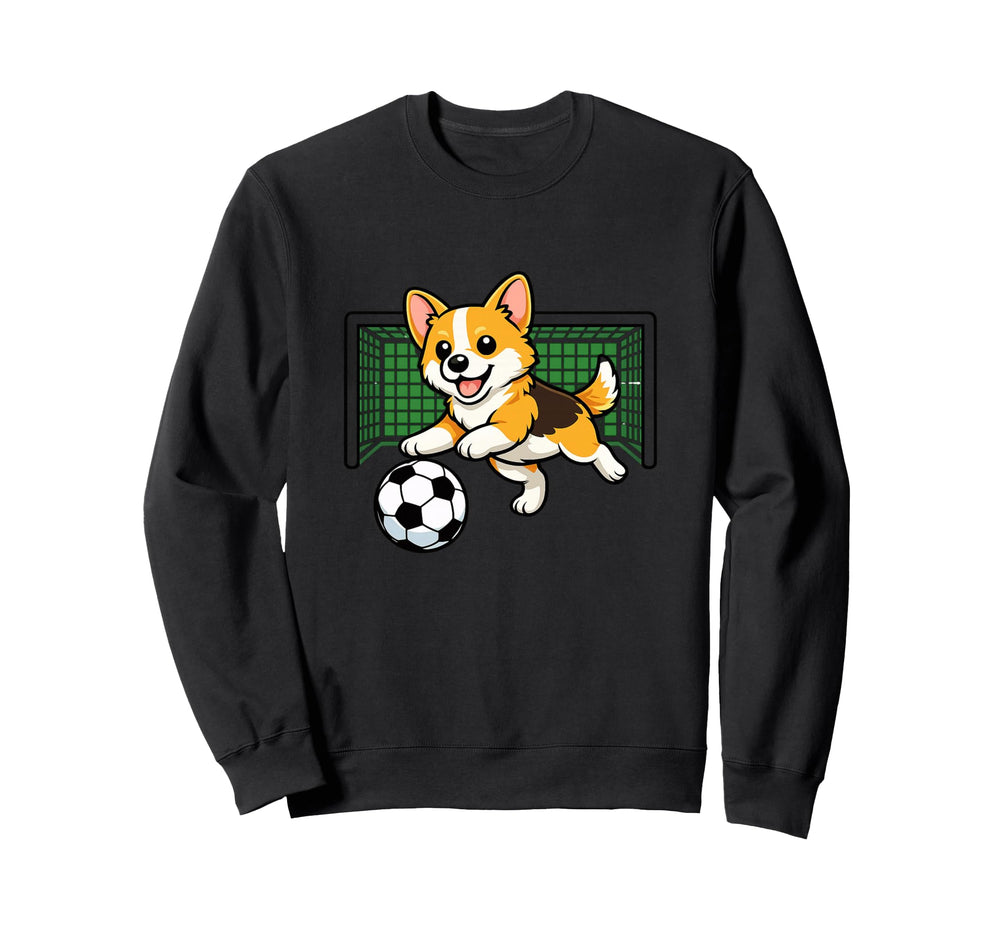 Goalkeeper Puppy Pembrokes Welsh Sweatshirt - Graphic Print Men Women