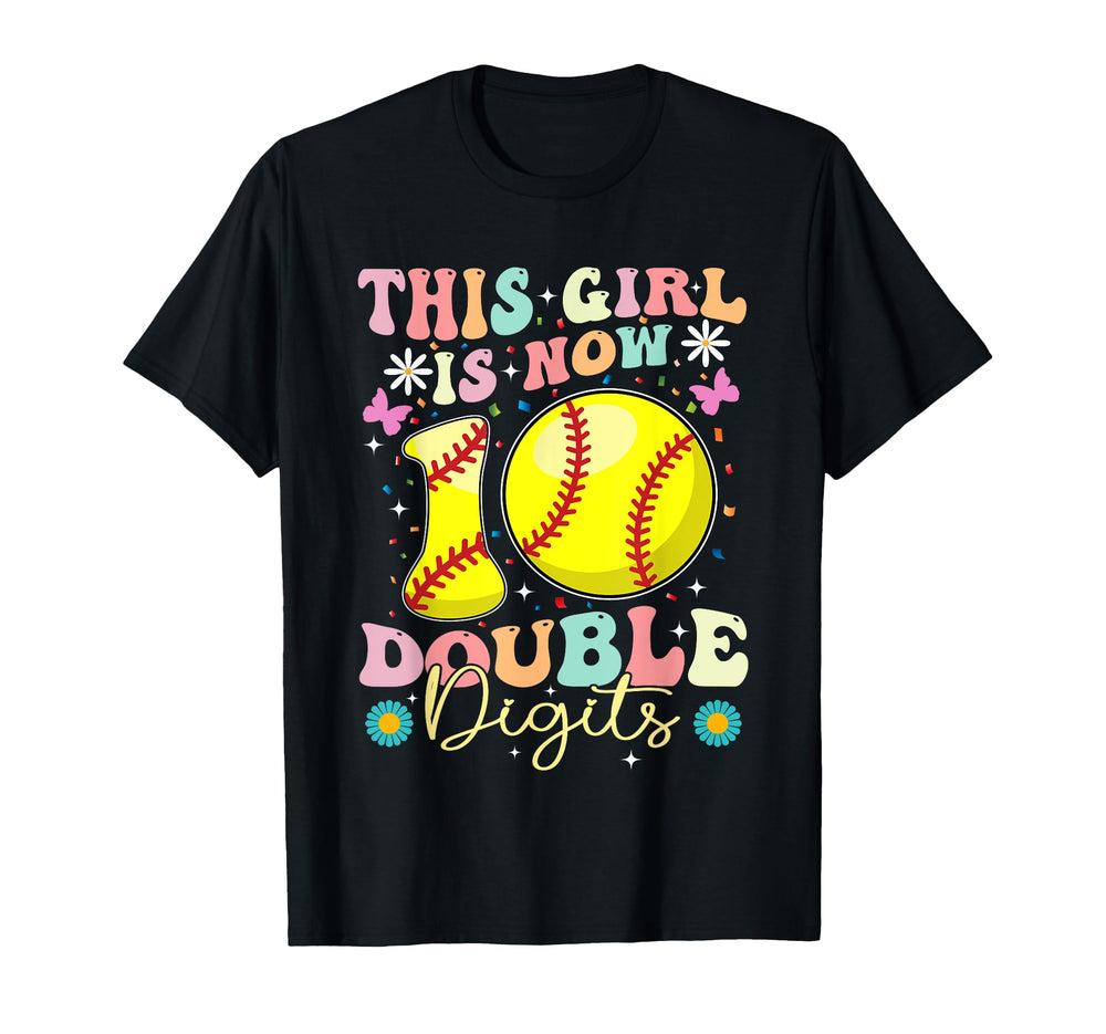 This Now 10 Double Digits Softball 10 T-Shirt - Novelty Apparel Men Women