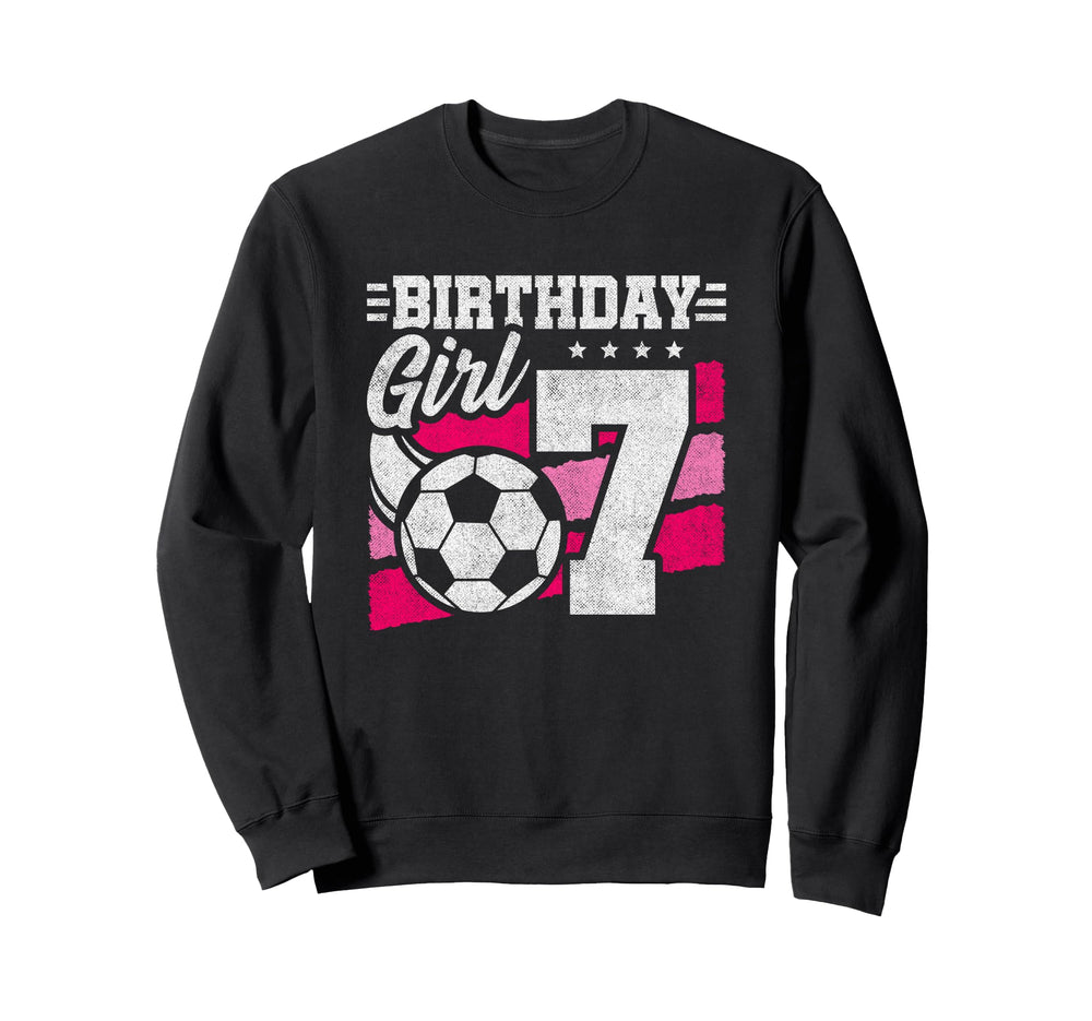 7 Year Old Soccer Birthday 7Th Sweatshirt - Minimalist Print Men Women