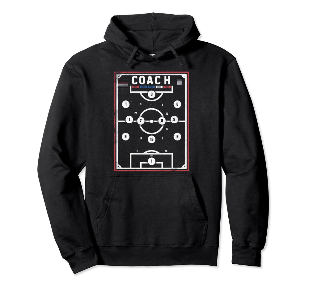 Soccer Coach Training Coaching Football Hoodie - Aesthetic Graphic Unisex