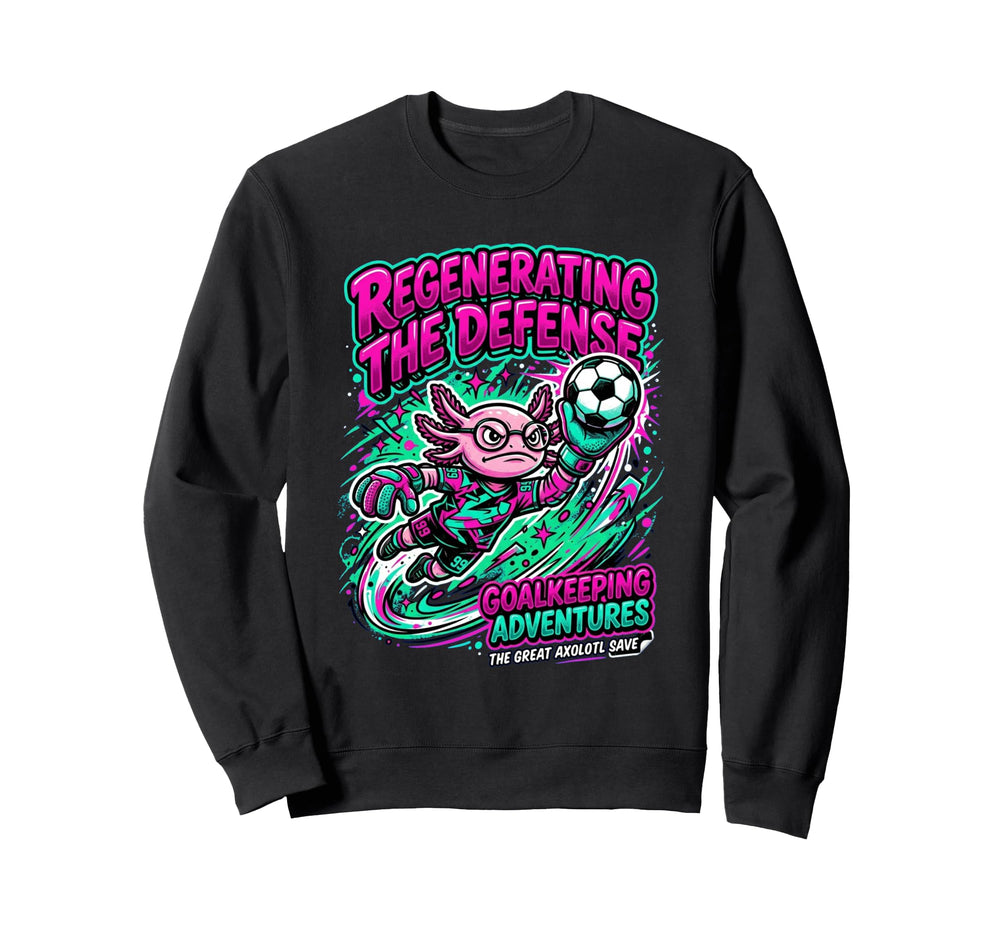 Regenerating Defense Axolotl Sweatshirt - Aesthetic Graphic Men Women