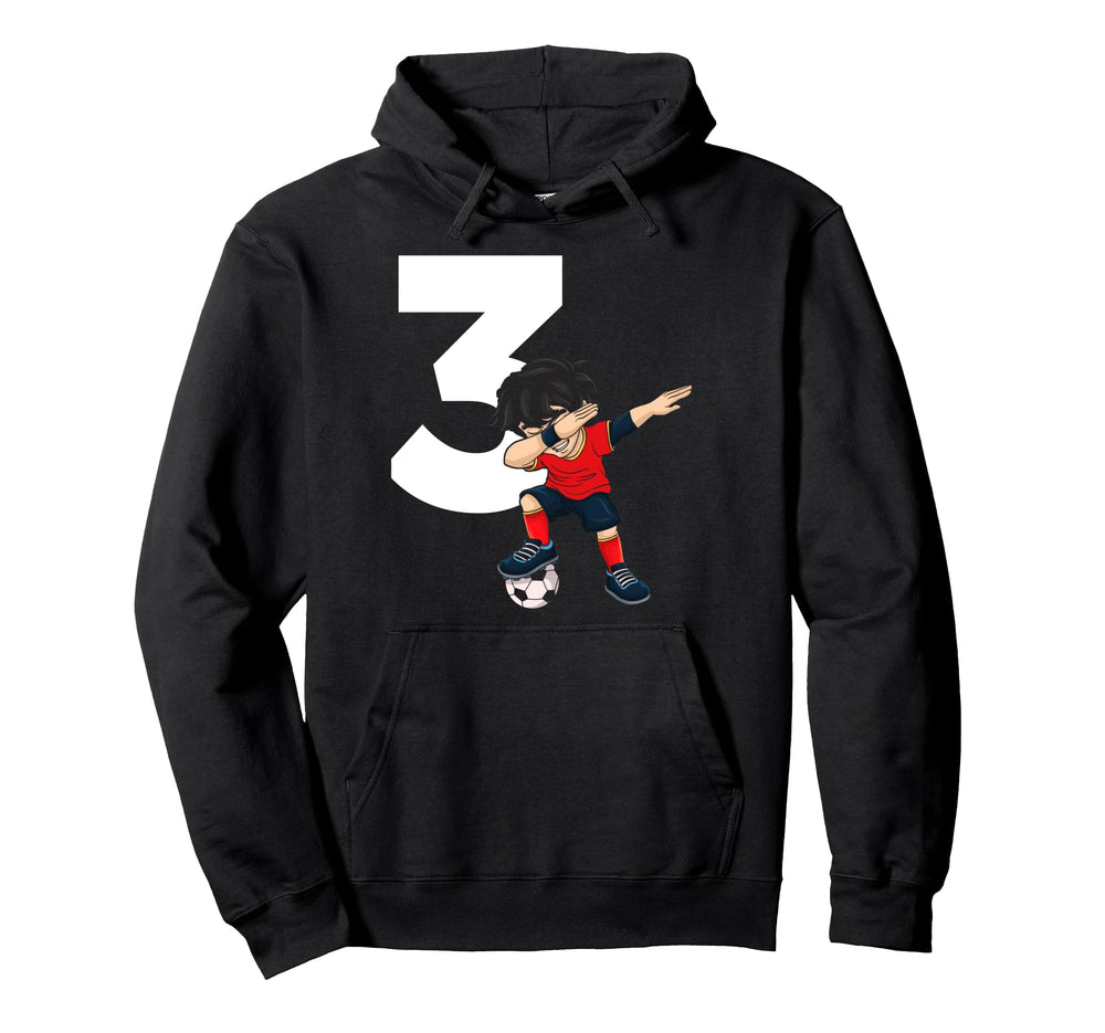 3 Soccer Birthday Gift Soccer Fan Hoodie - Aesthetic Graphic for Adults