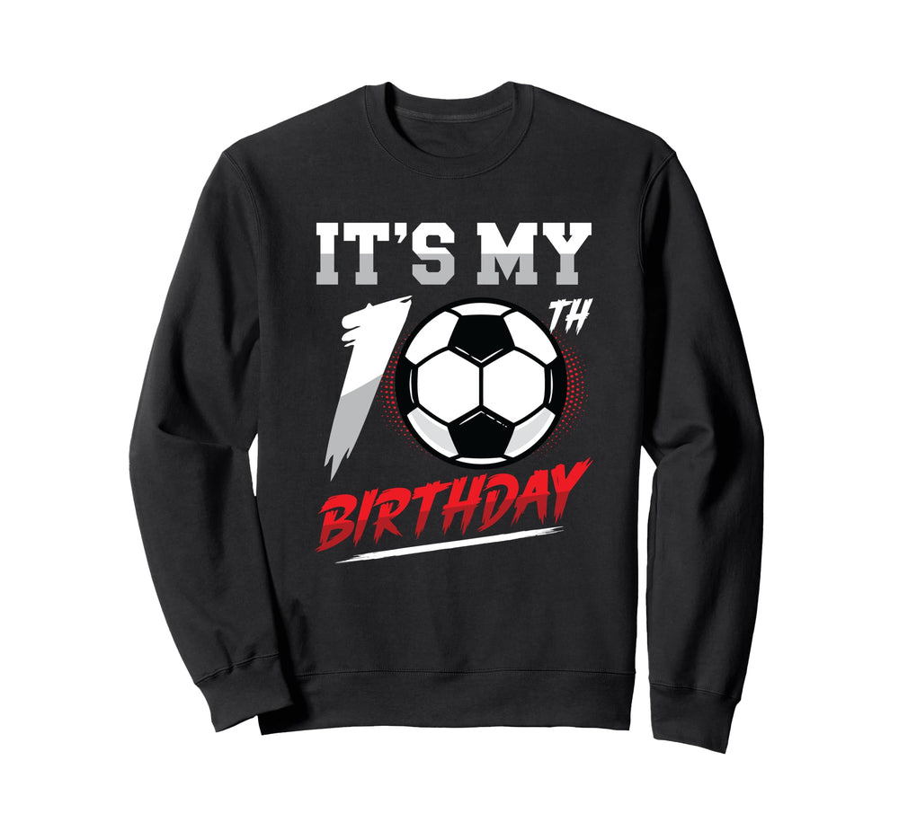 10Th Birthday Soccer Birthday Party T-Shirt - Trendy Graphic for Adults