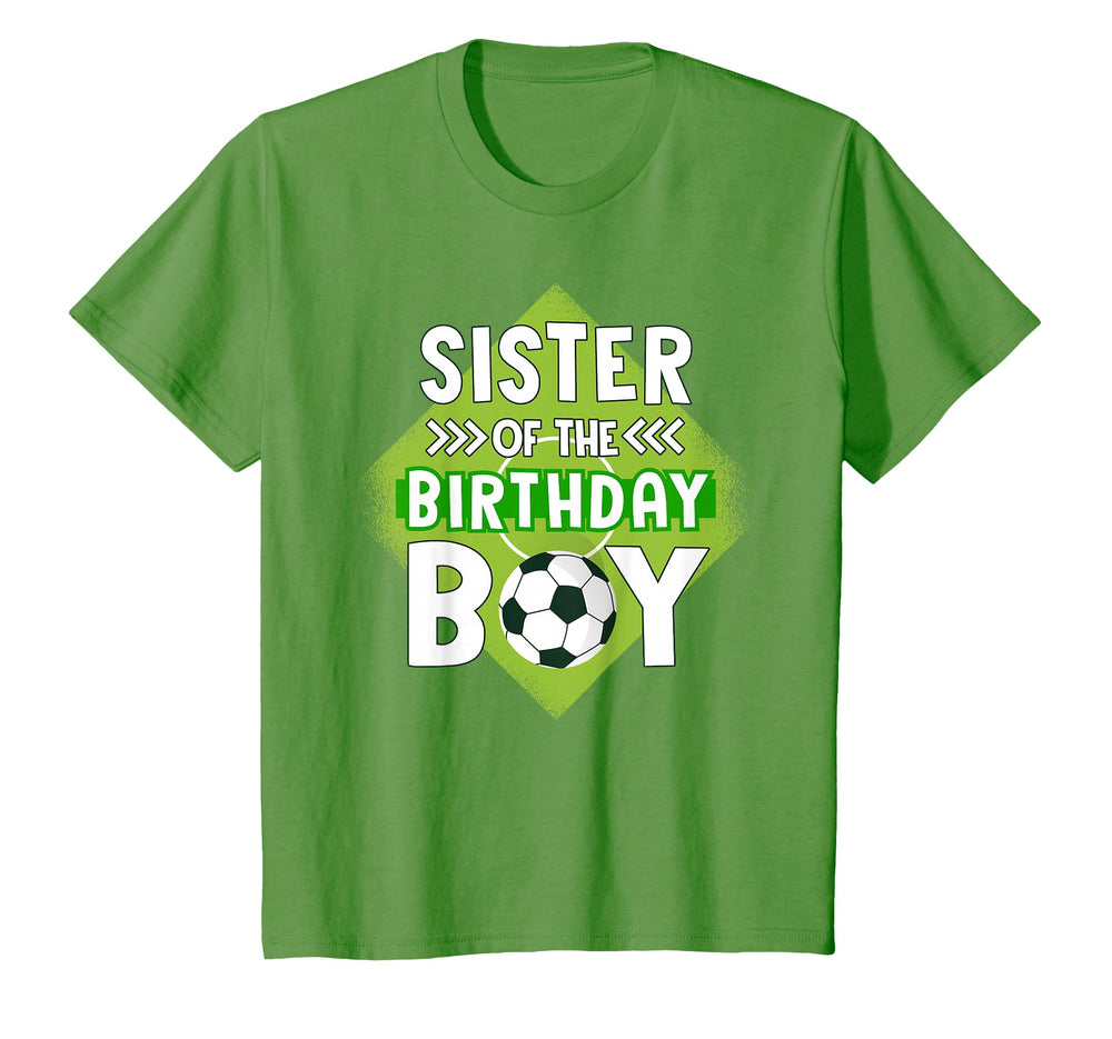 Sister Birthday Sister Soccer T-Shirt - Custom Art Print for Adults