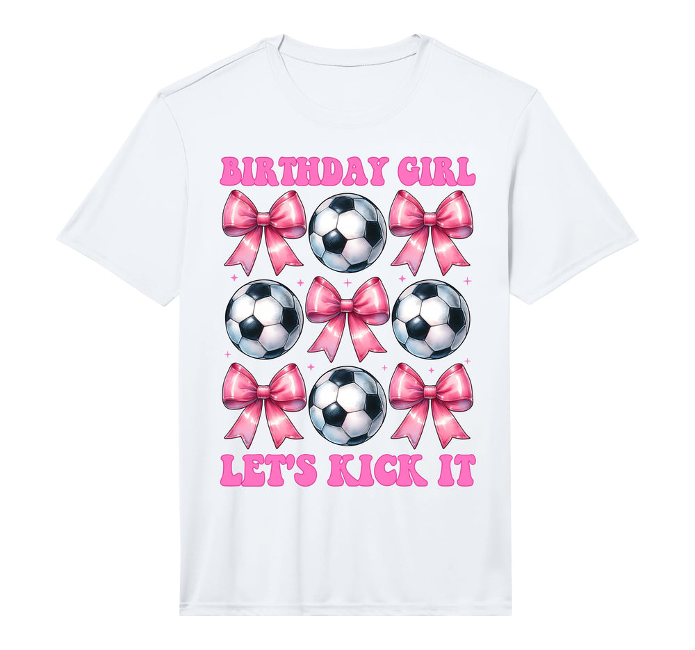 Birthday Lets Kick It Soccer Mom T-Shirt - Streetwear Style Men Women