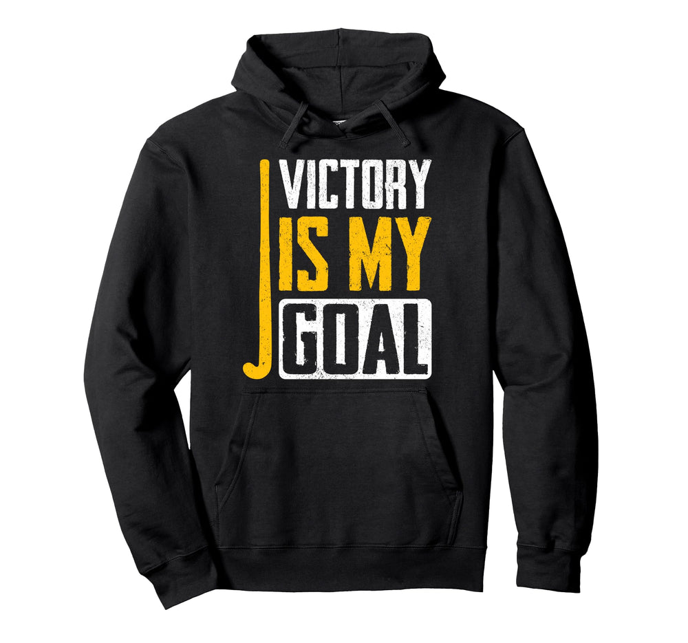 Field Hockey Victory Is My Goal Hoodie - Casual Everyday Wear for Adults