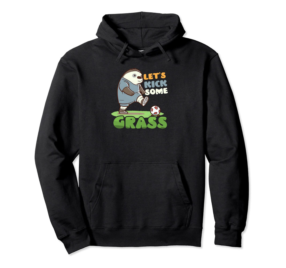 Kick Some Grass Soccer Player Hoodie - Casual Everyday Wear Unisex