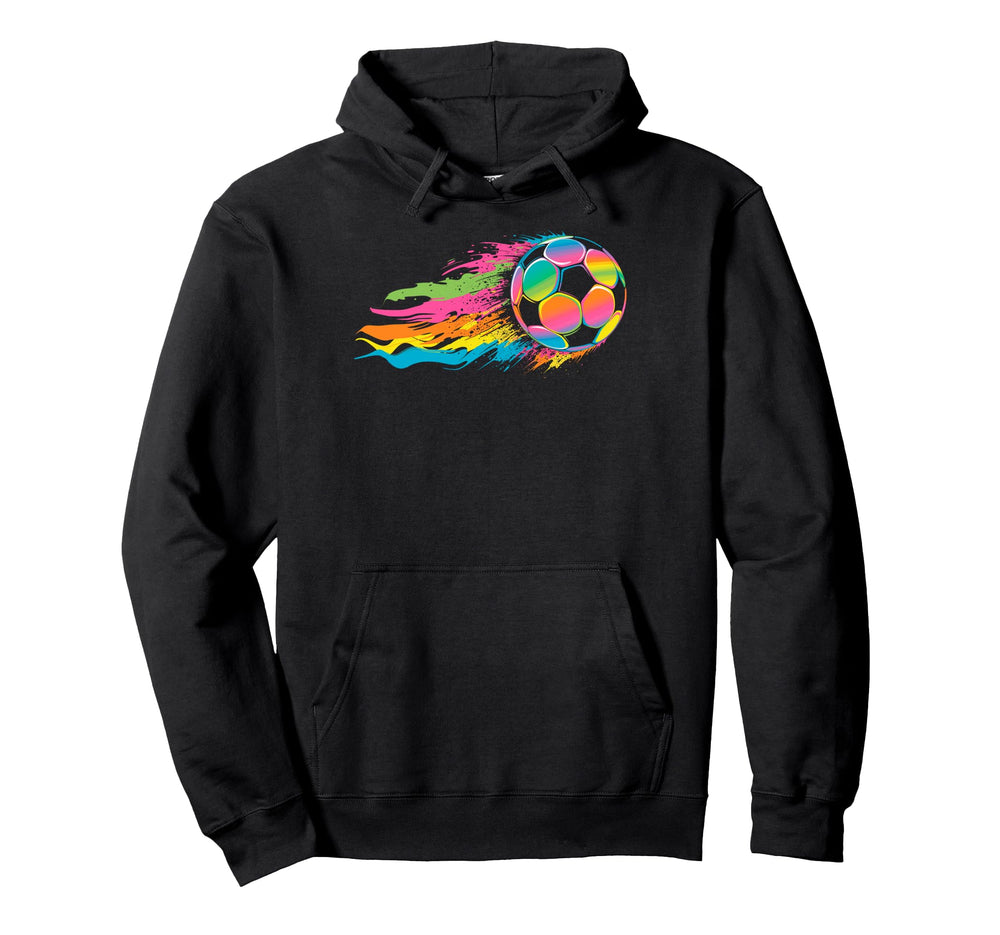 Colorful Splash Art Soccer Football Hoodie - Aesthetic Graphic Men Women