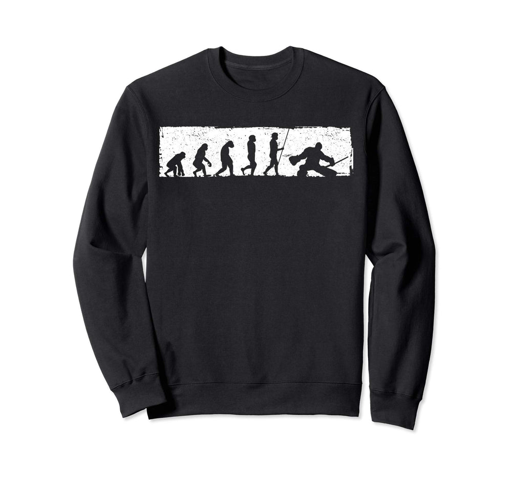 Ice Hockey Goalie Goal Keeper Sweatshirt - Fun Novelty Design Unisex