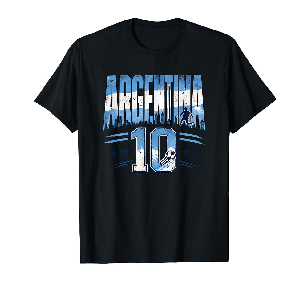 Argentina Football 10 Soccer Lovers T-Shirt - Unique Graphic Men Women