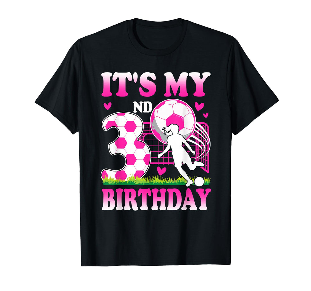 3 Year Old Birthday Soccer Themed T-Shirt - Fun Novelty Design Unisex