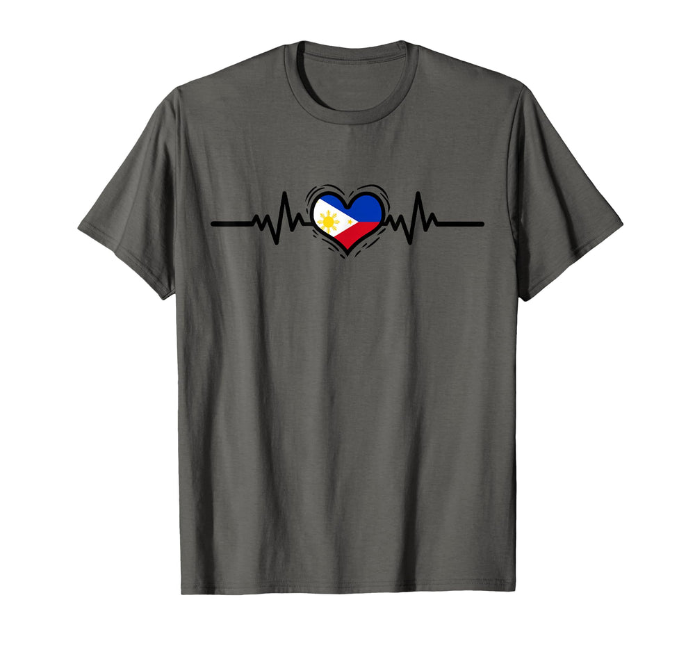 Heartbeat Filipino Roots T-Shirt - Graphic Print for Adults