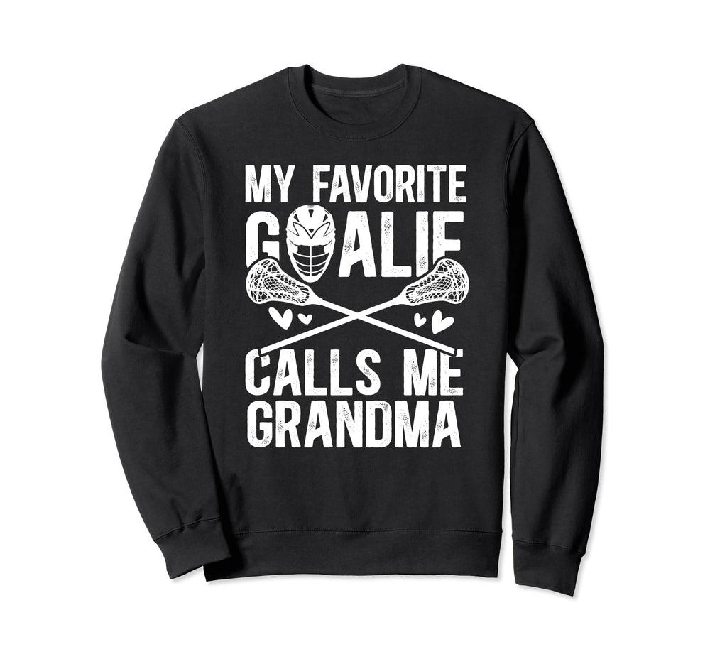 Proud Lacrosse Goalie Grandma Lacrosse Sweatshirt - Trendy Graphic Unisex