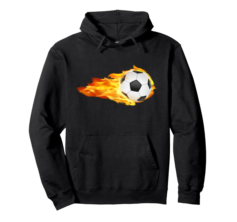 Fast Soccer Ball Fire Player Coach Hoodie - Streetwear Style for Adults