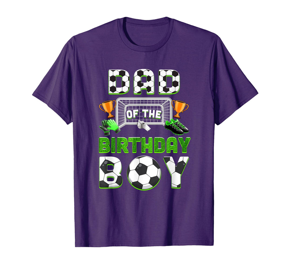 Dad Birthday Soccer Family Matching T-Shirt - Graphic Print for Adults