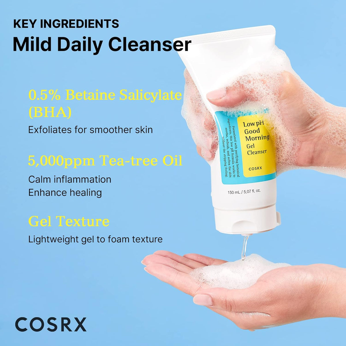 Cosrx Low pH Good Morning Gel Cleanser - Snipetell