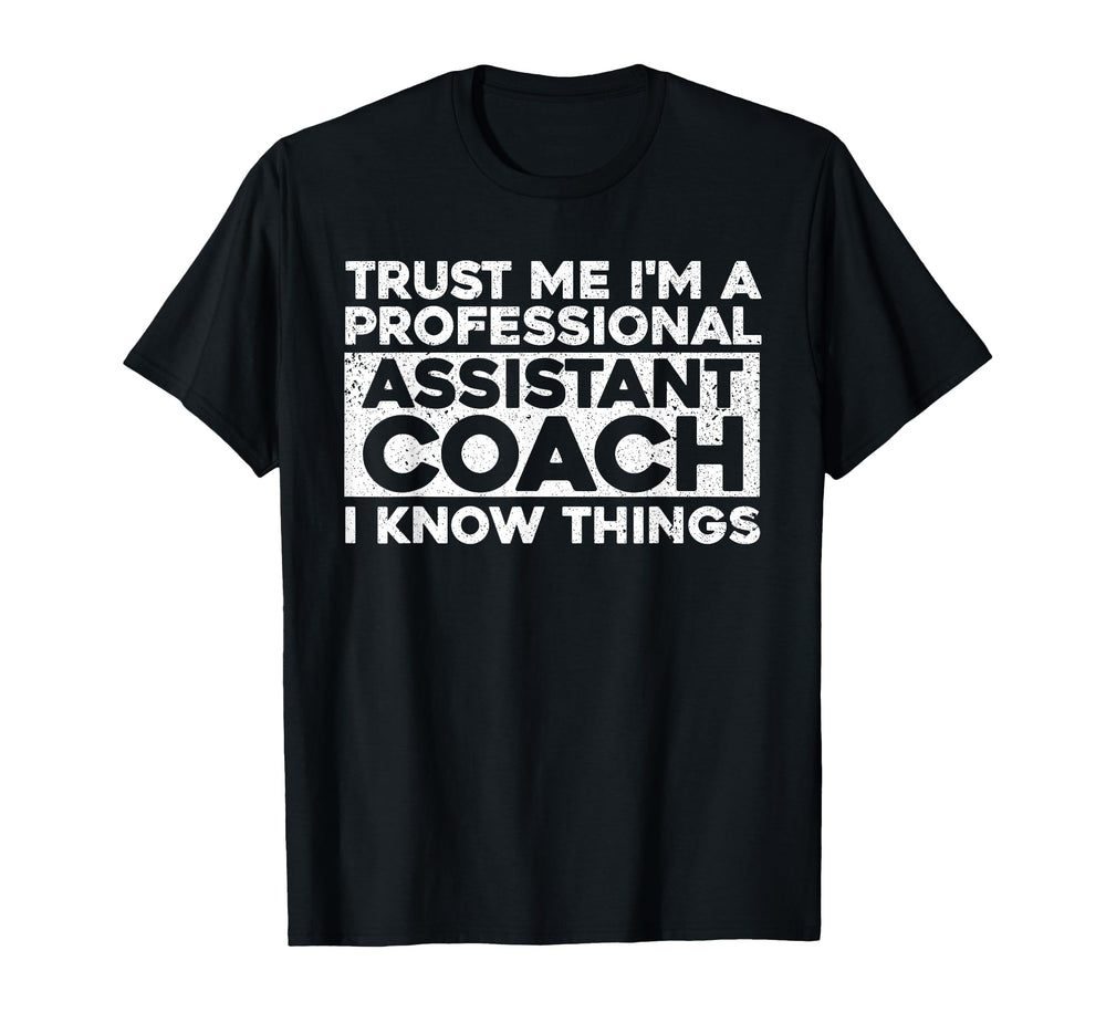 Assistant Coach Softball Baseball T-Shirt - Minimalist Print Men Women