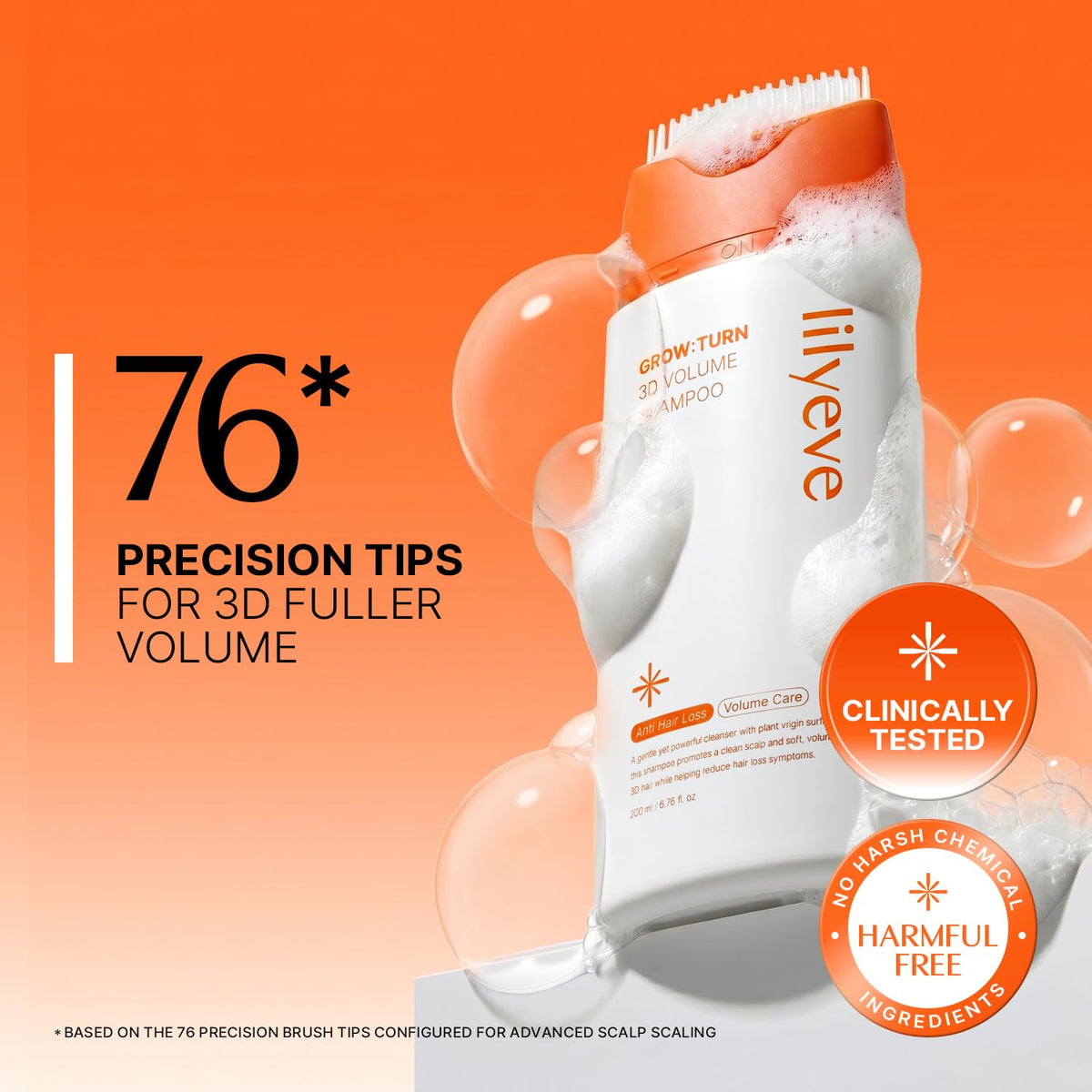 Lilyeve Grow Turn Exosome 3D Volume Brush Shampoo - Snipetell